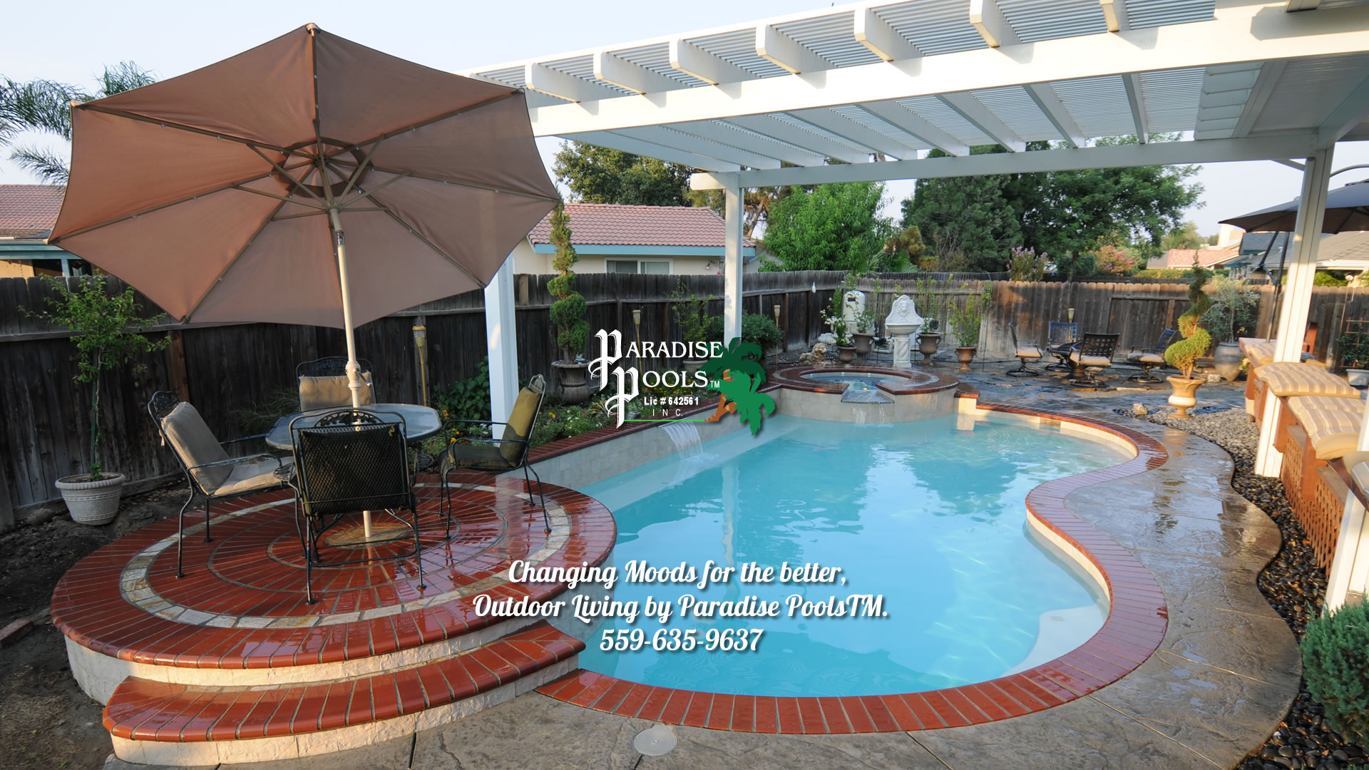 Changing Moods for the better, Outdoor Living by Paradise PoolsTM.