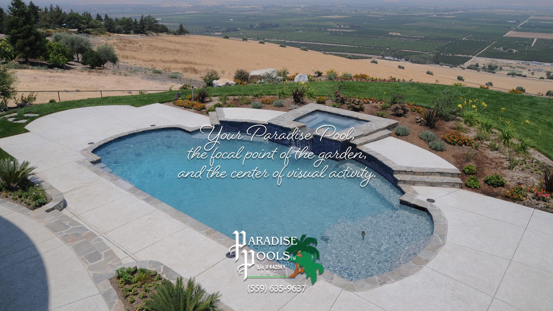 The focal point of the Garden and center of Visual Activity