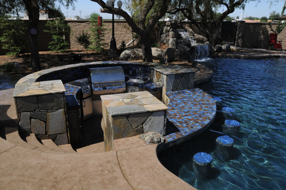 Patios BBQ Island Firepit Backyard Options Backyard Pools
